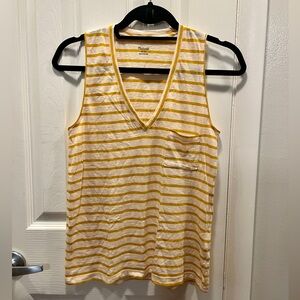Madewell striped tank top